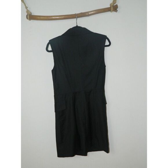 Blessed Are The Meek Blazer Dress Size 6 BLACK Double Breasted Sleeveless - Picture 10 of 16